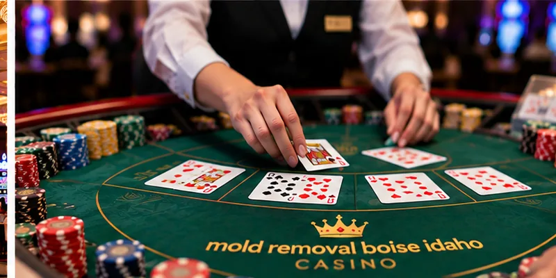 Classic mold removal boise idaho Casino tables display cards and chips.