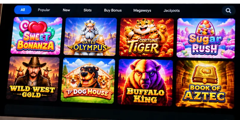 Different slot games feature unique themes, colorful symbols, and bonus mechanics.